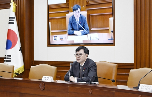 Acting Budget Minister Lim Ki-geun presides over an interagency fiscal execution review meeting on Jan. 13. [MINISTRY OF PLANNING AND BUDGET] 
