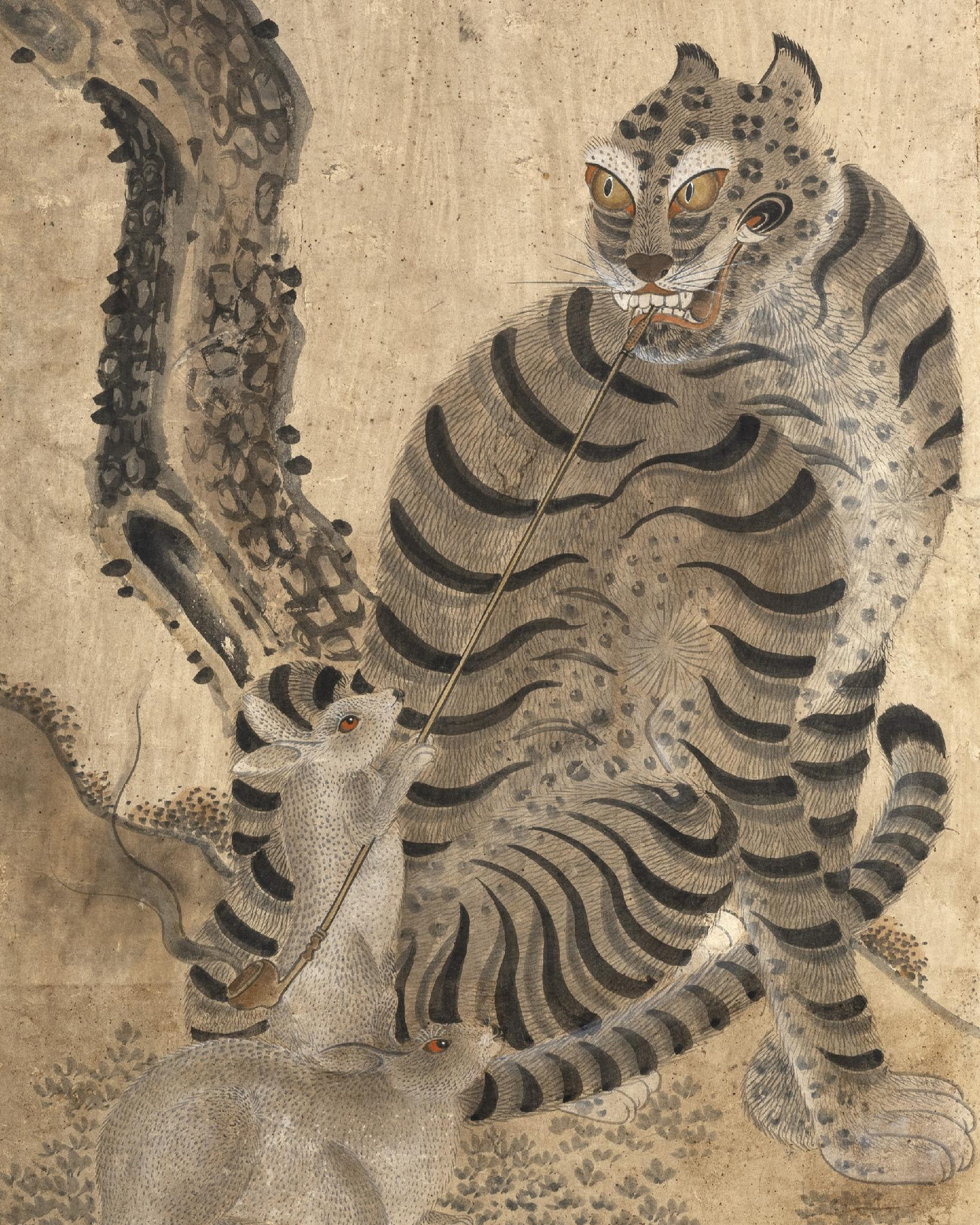 A Korean folk painting is on display at Gallery Hyundai in Seoul on Jan. 14, 2026, in this image provided by the gallery. [GALLERY HYUNDAI]