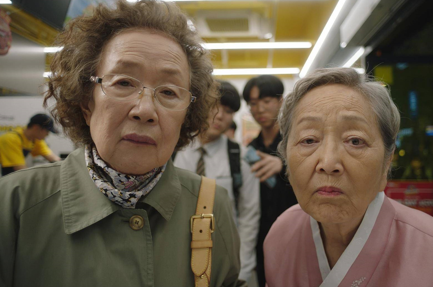 Actors Na Moon-hee, left, and Kim Young-ok from film "Picnic" (2024) [LOTTE ENTERTAINMENT]