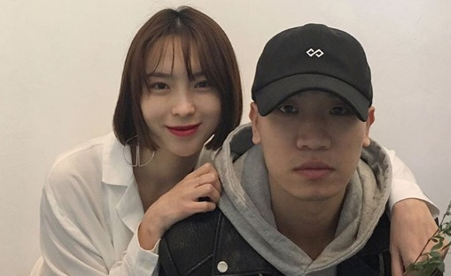 Hip-hop duo Dynamic Duo member Gaeko, right, and his wife Kim Soo-mi [SCREEN CAPTURE]