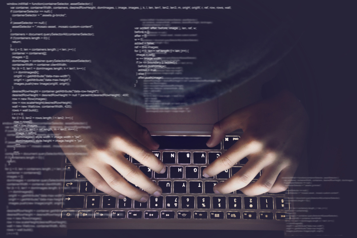 An illustration of a hacker at the computer. [GETTY IMAGES BANK]