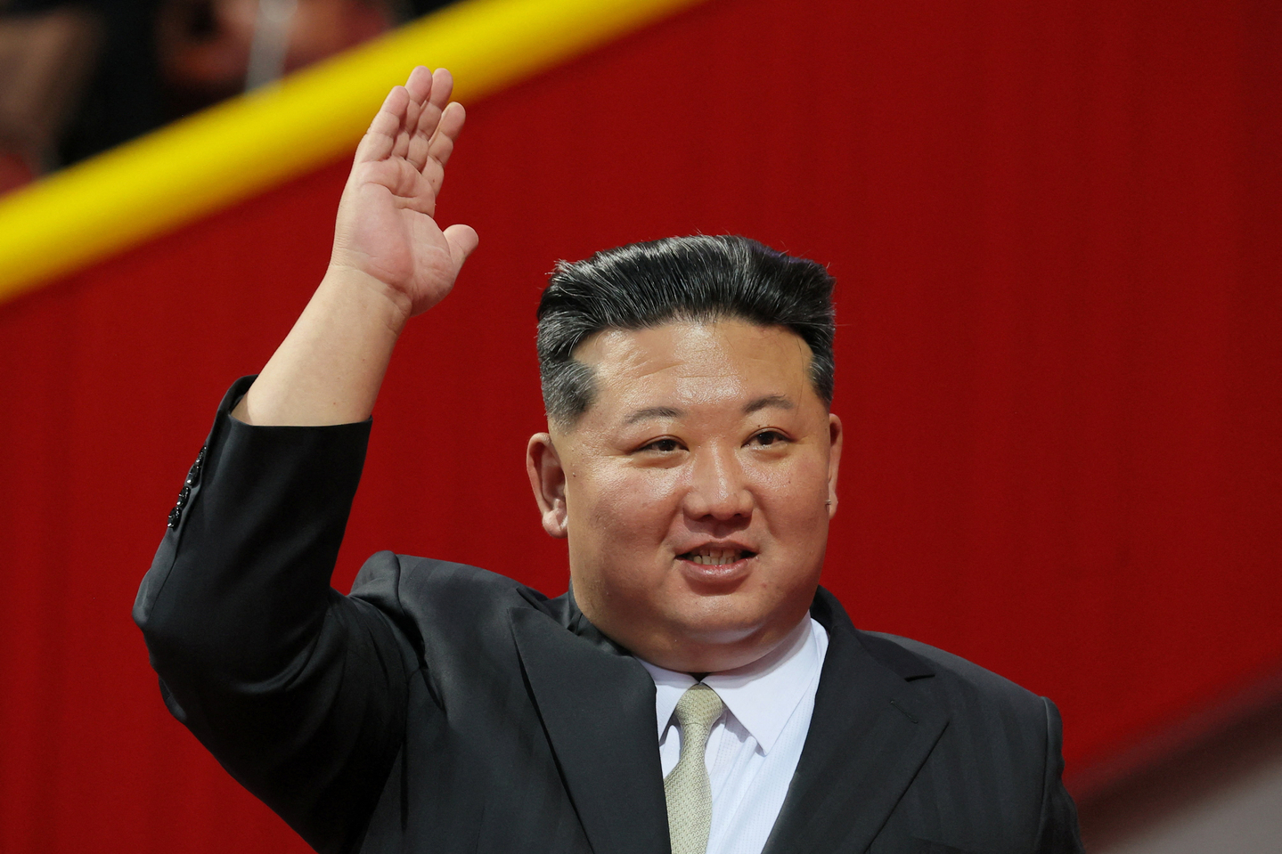 North Korean leader Kim Jong-un attends an event marking the 80th anniversary of the founding of the ruling Workers' Party of Korea in Pyongyang on Oct. 9, 2025. [REUTERS/YONHAP] 