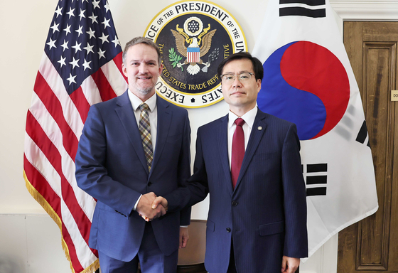 United States Trade Representative Jamieson Greer meets with Trade Minister Yeo Han-koo in 2025 [MINISTRY OF TRADE, INDUSTRY AND RESOURCES] 
