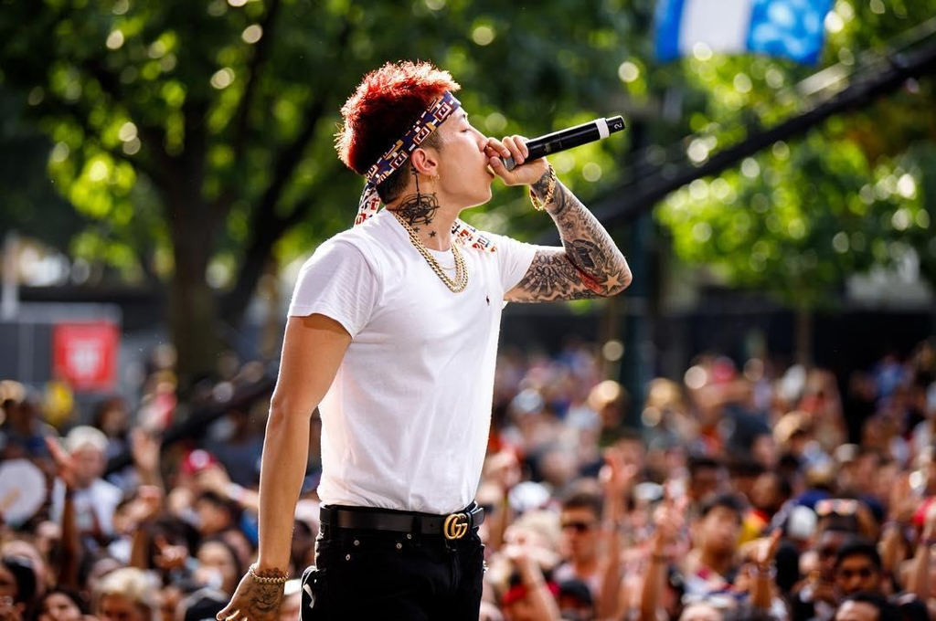 Rapper and producer Jay Park performs at the 2018 Made in America Festival on Sept. 2, 2018, in Philadelphia. [MADE IN AMERICA FESTIVAL]
