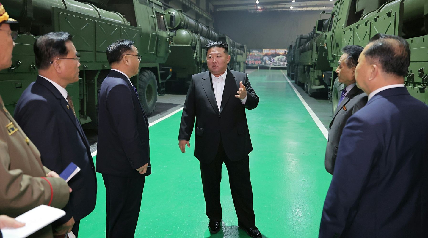 North Korean leader Kim Jong-un visits a major munitions industry factory on Dec. 28, 2025, to inspect weapons and combat equipment production. [NEWS1]