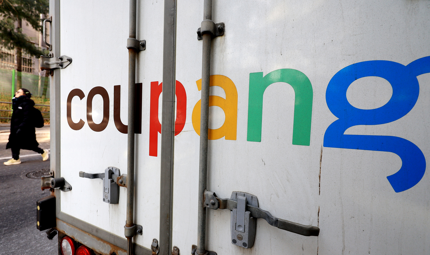 A Coupang truck is parked in Seoul on Jan. 23. [NEWS1] 