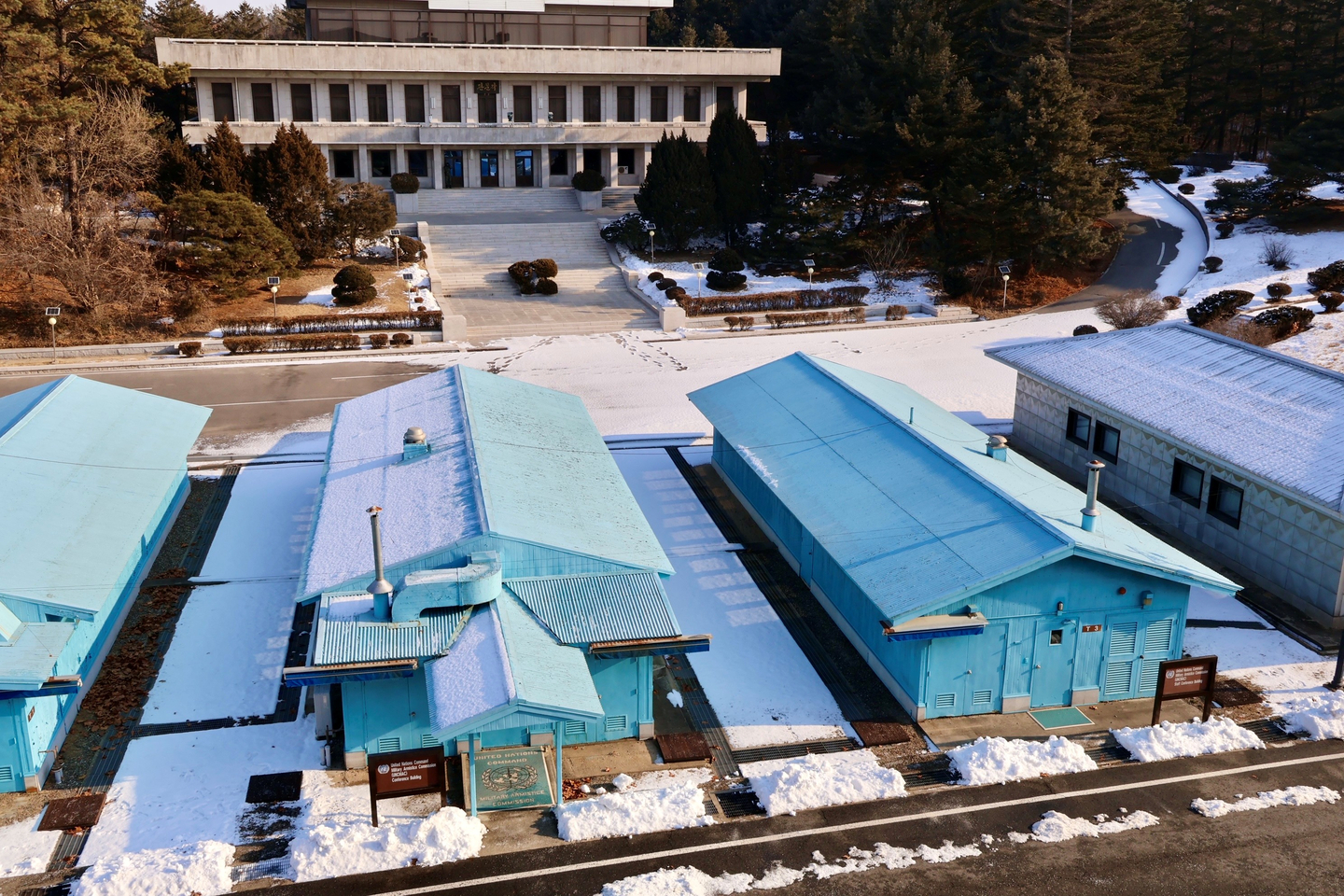 The Joint Security Area within the demilitarized zone (DMZ) pictured on Jan. 8, 2024. [UNITED NATIONS COMMAND]
