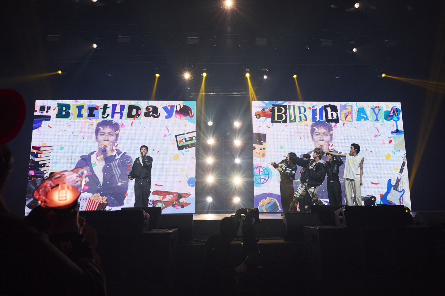 Boy band 82Major performs during its fifth concert, “Bebeom: Be the Tiger,” at Blue Square SOL Travel Hall in Yongsan District, central Seoul, on Jan. 24. [GREAT M ENTERTAINMENT]