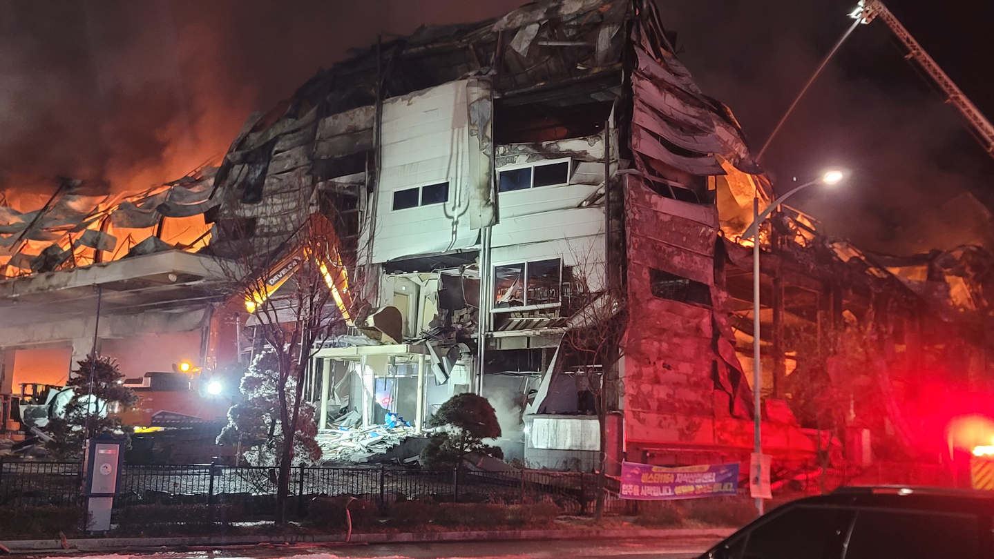 A household goods manufacturing factory in Eumseong County, North Chungcheong, where a fire broke out on Jan. 30 [NEWS1] 