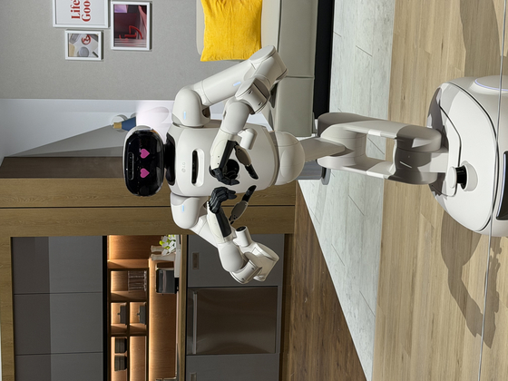 LG Electronics' home robot, LG CLOiD, is unveiled at the CES 2026 in Las Vegas in January. [SARAH CHEA] 