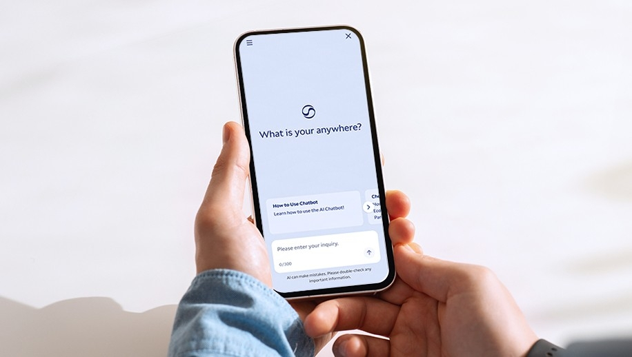 Korean Air's AI chatbot service is seen in this photo provided by the company [KOREAN AIR]