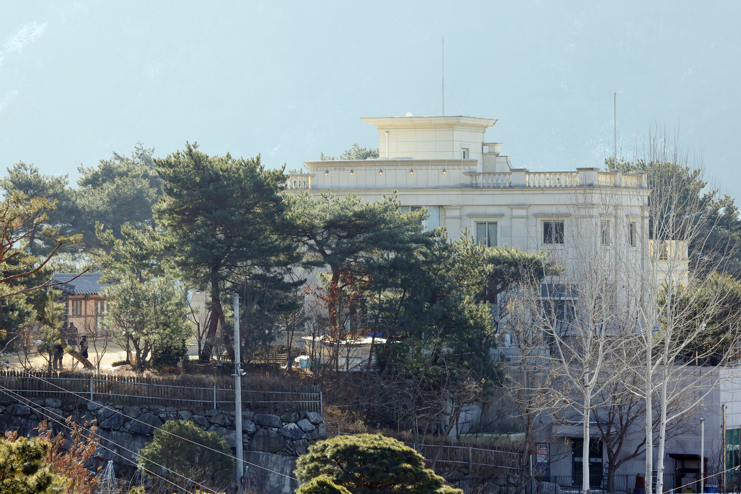 Shincheonji's headquarters in Gwacheon, Gyeonggi, is seen on Jan. 30. [YONHAP]
