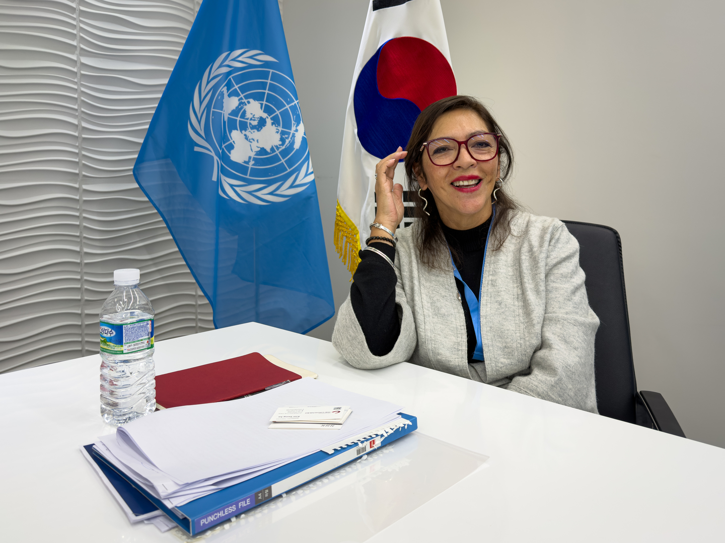 Elizabeth Salmon, the United Nations special rapporteur on human rights in North Korea, speaks during an interview with the Korea JoongAng Daily on Feb. 6. [MICHAEL LEE]