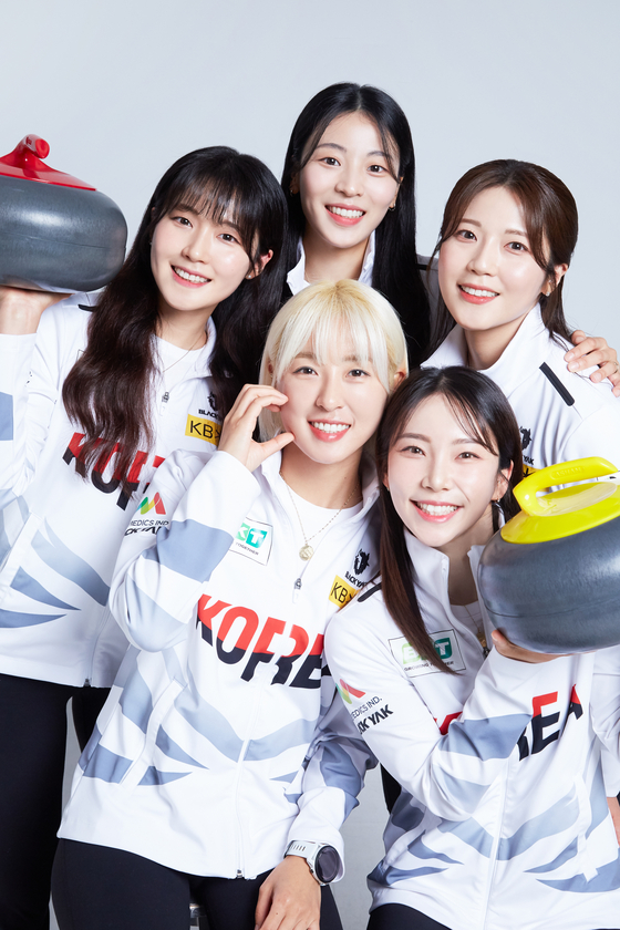 The Korean national women's curling team [KOREA CURLING FEDERATION]