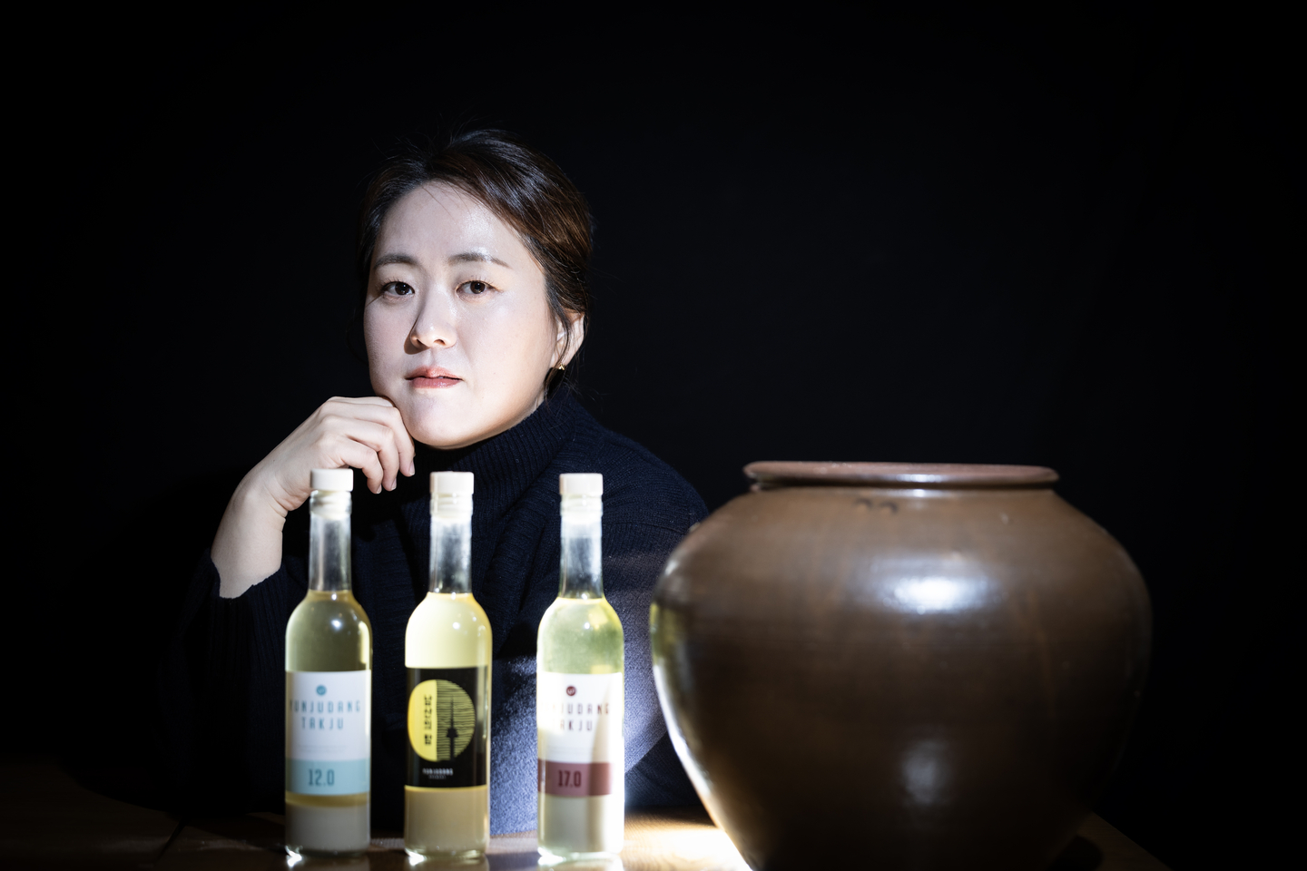 Yun Na-ra, a contestant from season two of Netflix's "Culinary Class Wars" (2024-), poses during an interview with the JoongAng Ilbo at her restaurant Yunjudang in Yongsan District, central Seoul, on Jan. 22. [KWEN HYEK-JAE]