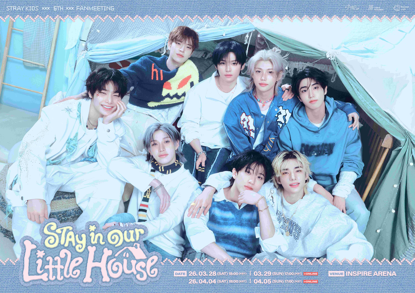 Boy band Stray Kids' "STAY in Our Little House" meet and greet poster [JYP ENTERTAINMENT]