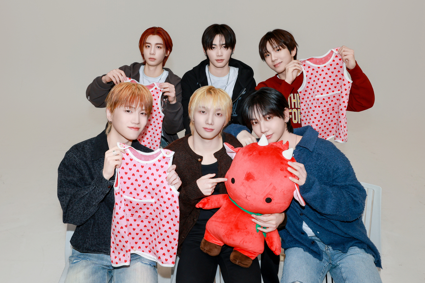 Boy band BoyNextDoor poses for a new Save the Children campaign, titled ″Open the Dream Door″ [KOZ ENTERTAINMENT]