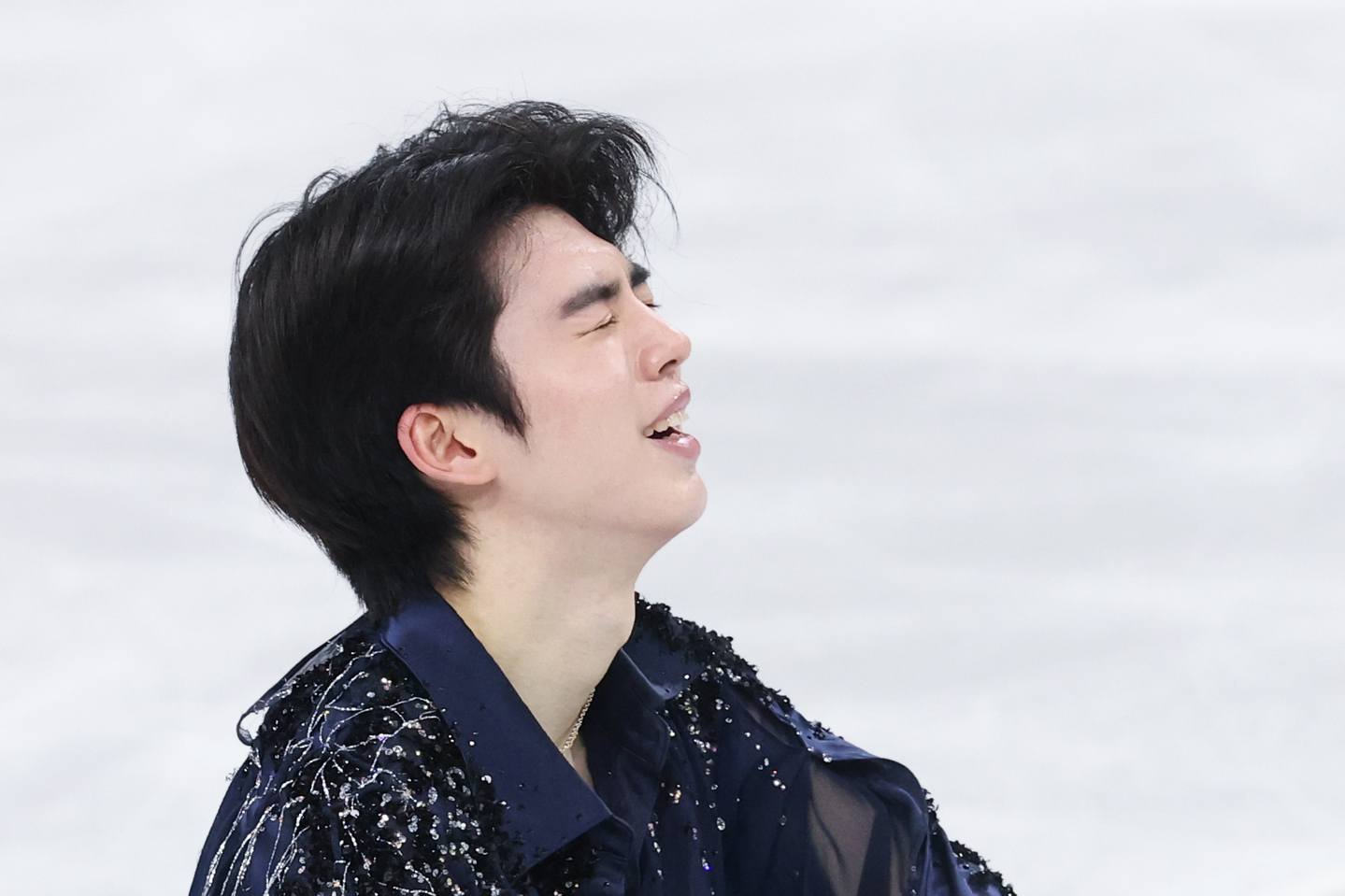 Cha Jun-hwan of Korea is seen after performing his short program in the men's singles figure skating competition at the Winter Olympics at Milano Ice Skating Arena in Milan on Feb. 10. [YONHAP]