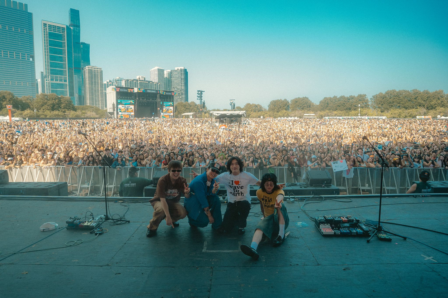Band wave to earth performs at Lollapalooza in Chicago in August 2025. [WAVY]