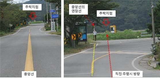 Images of a road near Songjeong Reservoir (then Myeonggeum Reservoir) in Jindo County, South Jeolla, where the alleged “Jindo Reservoir Murder” took place on July 9, 2003 [PARK JUN-YOUNG]