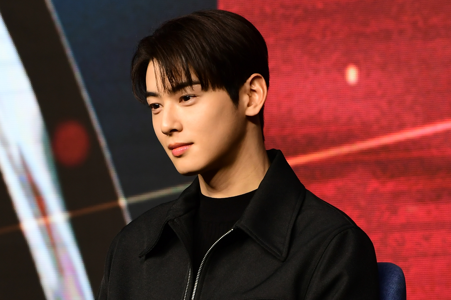 Singer and actor Cha Eun-woo is seen during a press conference for the Tving original drama ″Island″ at Conrad Seoul hotel in Yeouido, western Seoul on Dec. 22, 2022. [YONHAP]