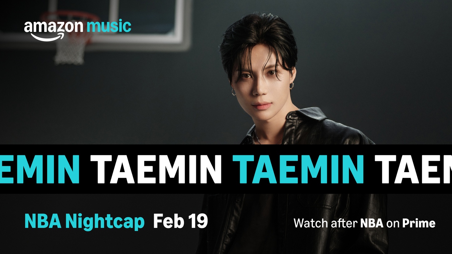 A promotional image for Taemin's appearance on “Amazon Music presents: In the Paint″ [BIG PLANET MADE ENTERTAINMENT]
