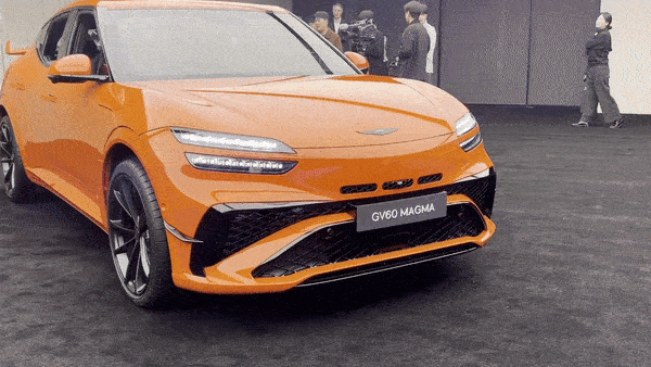 Genesis GV60 Magma, the brand’s first high-performance model. [SARAH CHEA] 