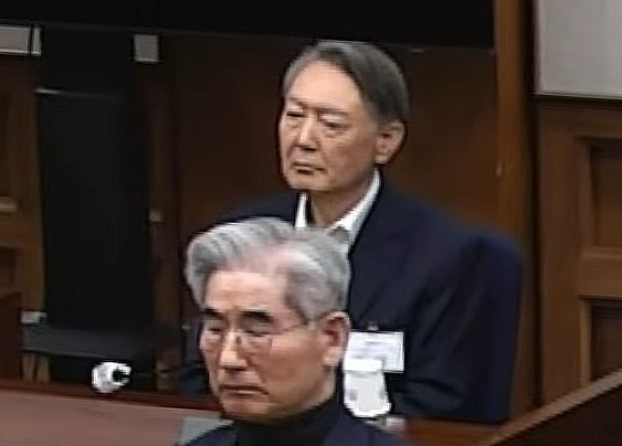 Former President Yoon Suk Yeol is seen during a hearing at Seoul Central District Court in Seocho District, southern Seoul on Feb. 19. Yoon was sentenced to life imprisonment for leading an insurrection in relation to the Dec. 3, 2024 declaration of emergency martial law. [SEOUL CENTRAL DISTRICT COURT]
