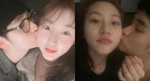 Pictures of actor Kim Soo-hyun and late actor Kim Sae-ron provided by the late actor's aunt to YouTube channel Hoverlab [SCREEN CAPTURE]