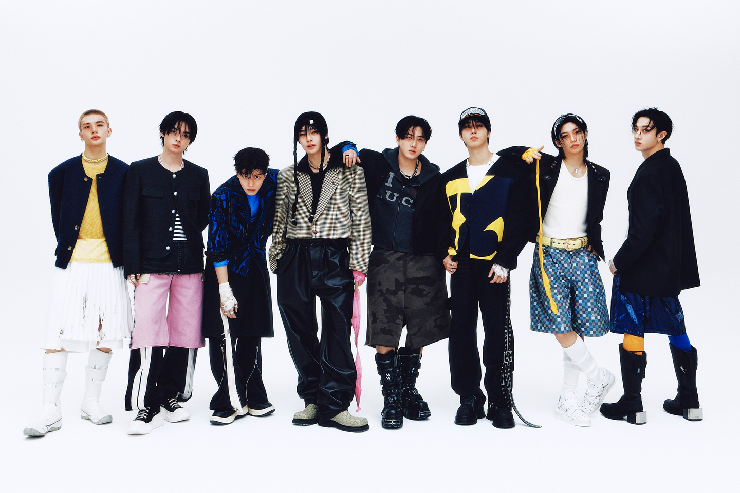 K-pop group Stray Kids is seen in this photo. [JYP ENTERTAINMENT]
