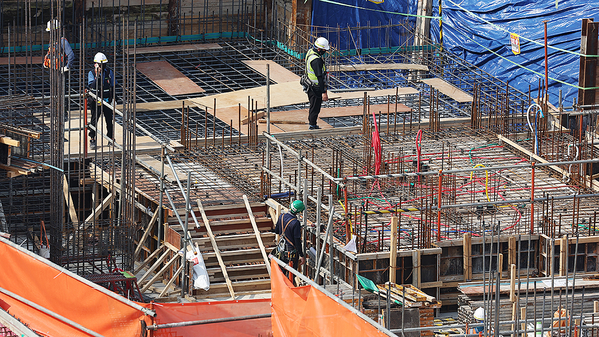 An apartment construction site is seen in Seongbuk District, central Seoul, on June 19, 2025. [YONHAP]
