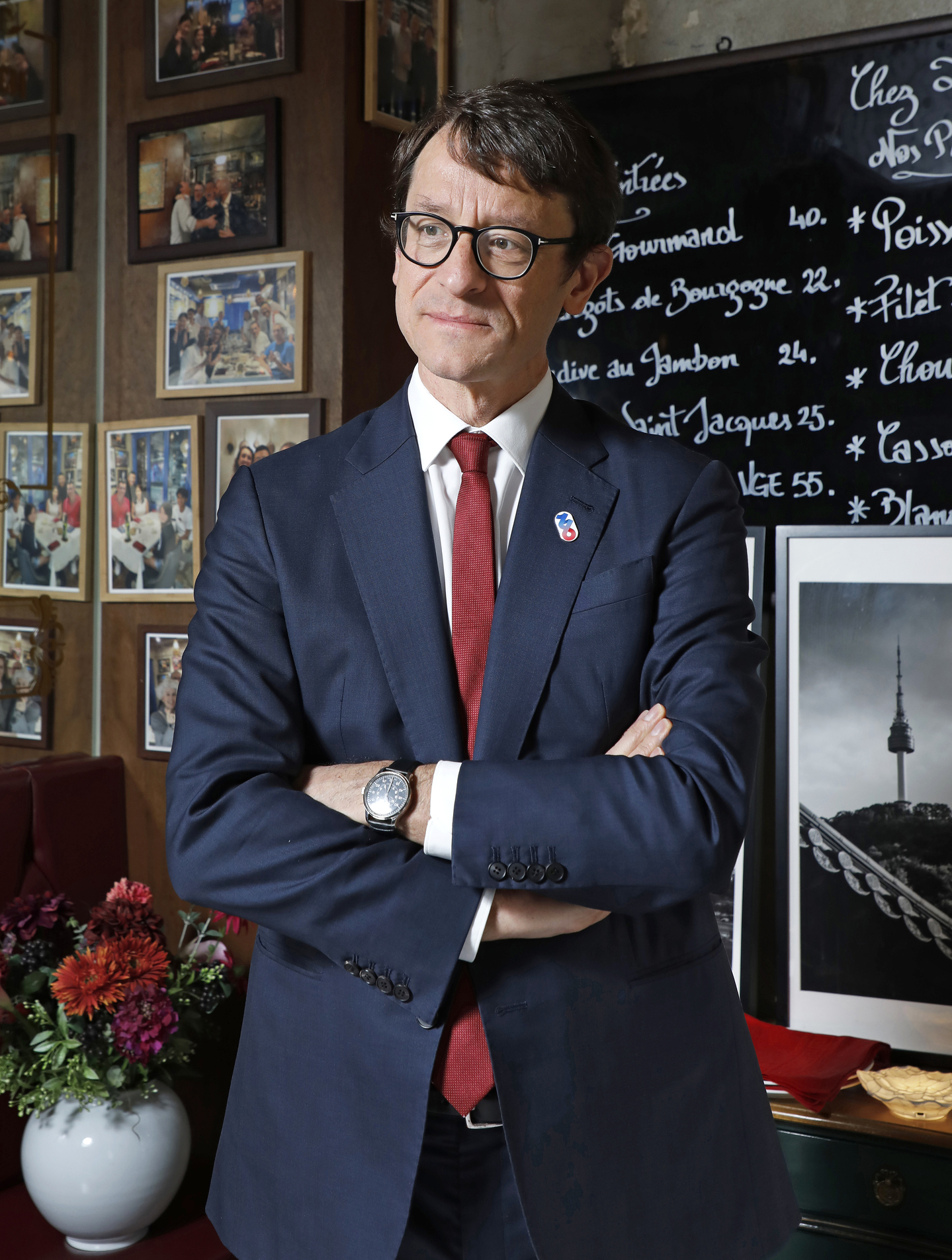 French Ambassador to Korea Philippe Bertoux poses for a photo during an interview with the Korea JoongAng Daily on Feb. 12. [PARK SANG-MOON]