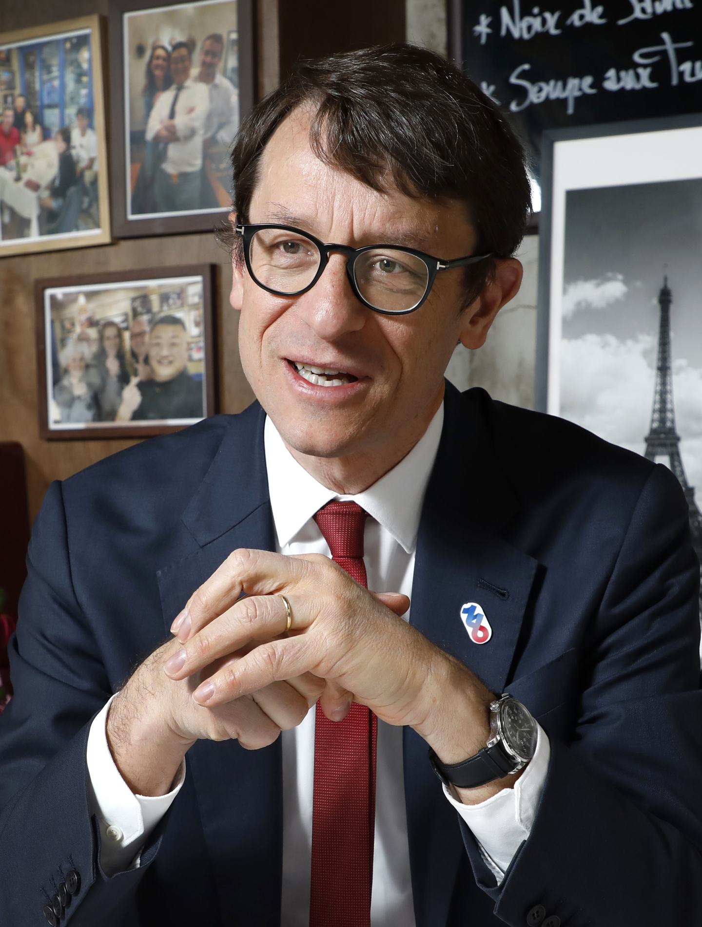 French Ambassador to Korea Philippe Bertoux poses for a photo during an interview with the Korea JoongAng Daily on Feb. 12. [PARK SANG-MOON]