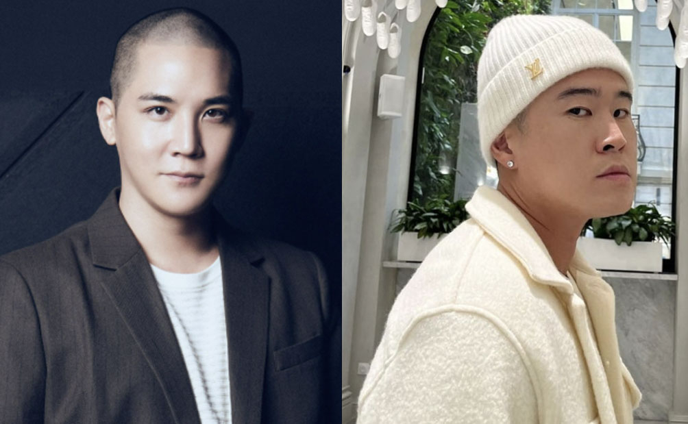 Simon Jakops, the head and executive producer of the entertainment agency XGALX, left, and fellow agency producer and singer Chancellor were arrested on suspicion of drug possession in Japan on Feb. 23. [SCREENSHOT] 