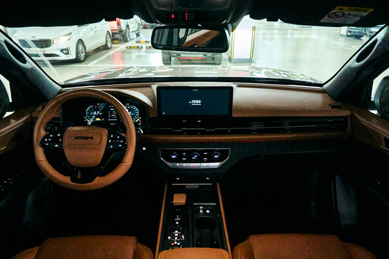 The interior of the Musso [KG MOBILITY]