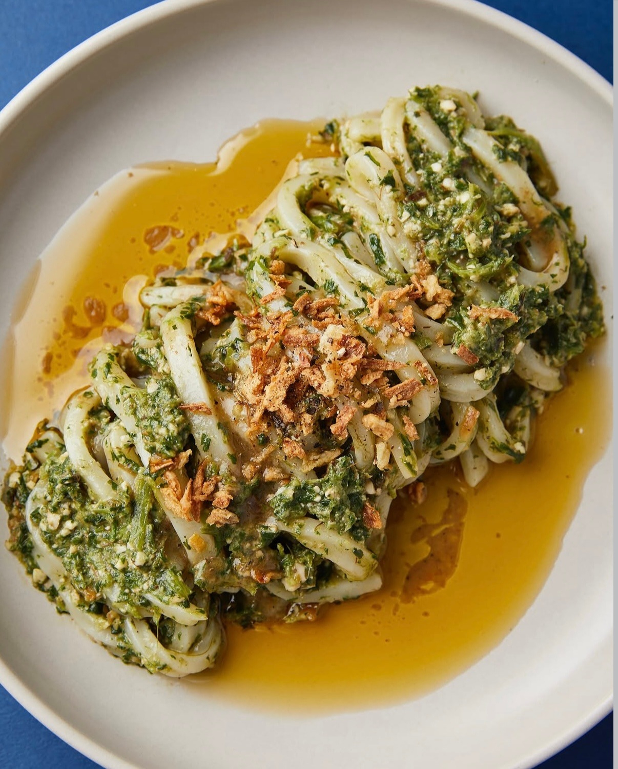 Crown daisy bibim noodle served at Gosari Express in Sindang-dong Jungang Market in Jung District, central Seoul [SCREEN CAPTURE] 