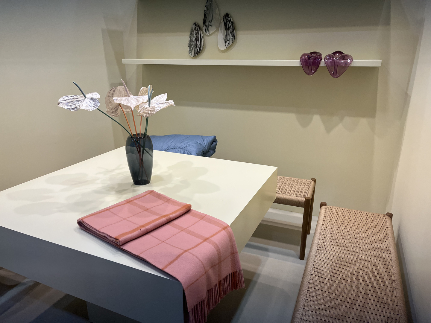 Products from Danish brand Silkeborg Uldspinderi are displayed at the 2026 Seoul Living Design Fair on Feb. 25. [ALICIA CARR]