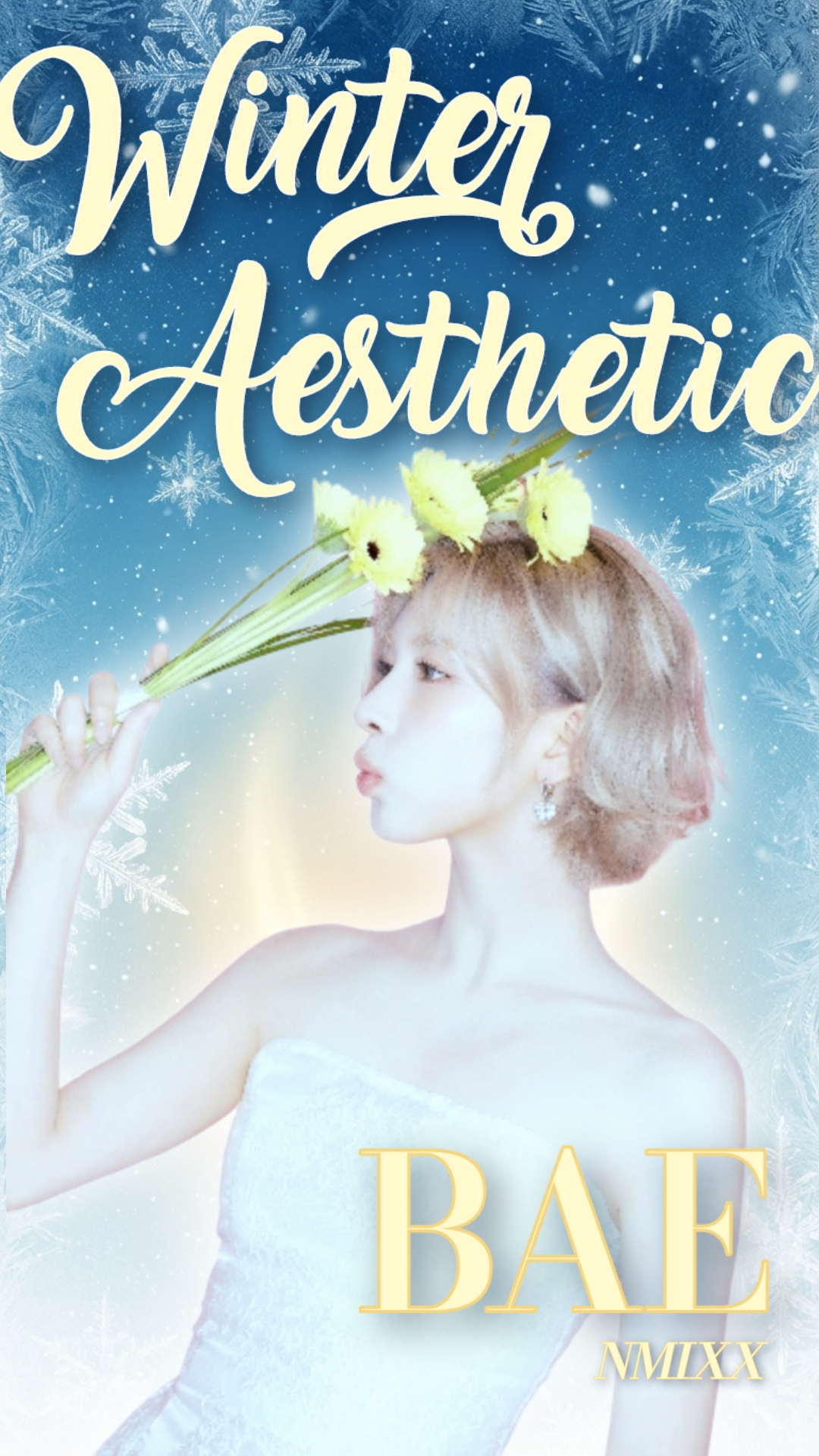 The winning fan art celebrating Bae's selection as the K-pop artist with the most “winter-perfect” visual. [PICNIC]