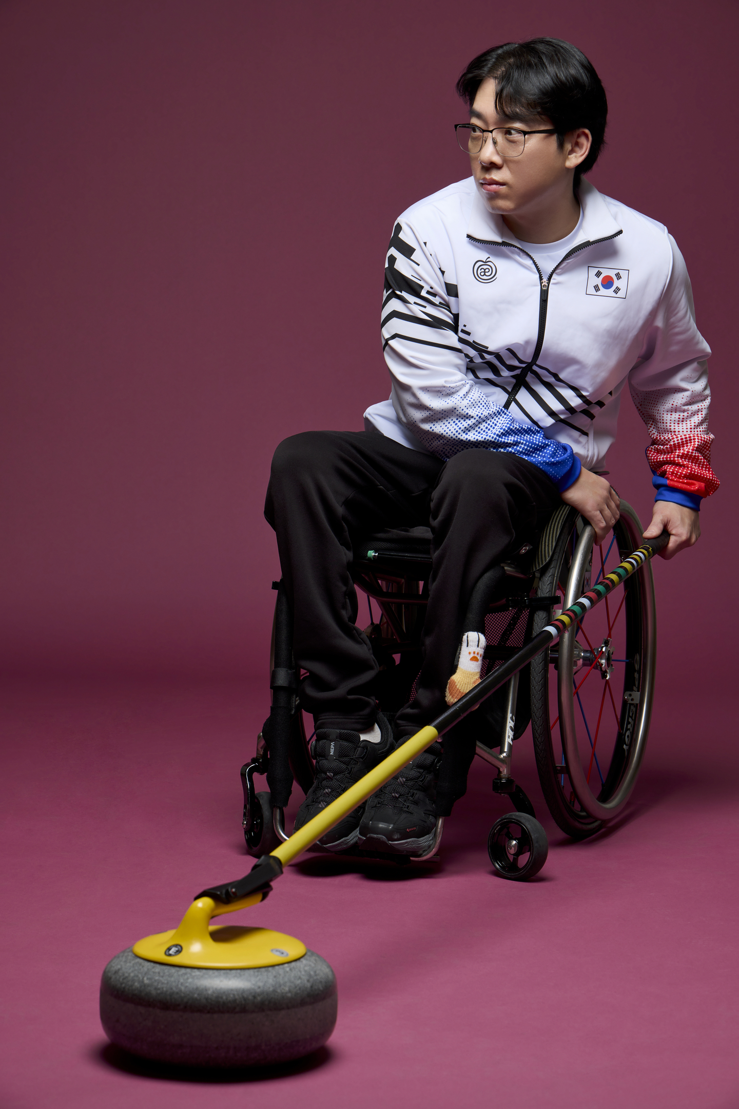 Curler Nam Bong-gwang [KOREAN PARALYMPIC COMMITTEE]