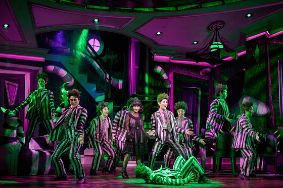 A scene from the musical ″Beetlejuice″ playing at the LG Arts Center in Gangseo District, western Seoul, through March 22. [CJ ENM]