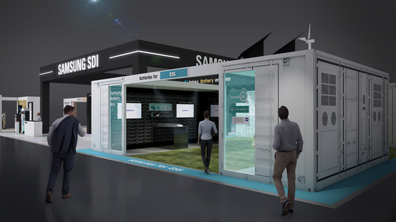 A rendered image of Samsung SDI's booth for InterBattery 2026 [SAMSUNG SDI]