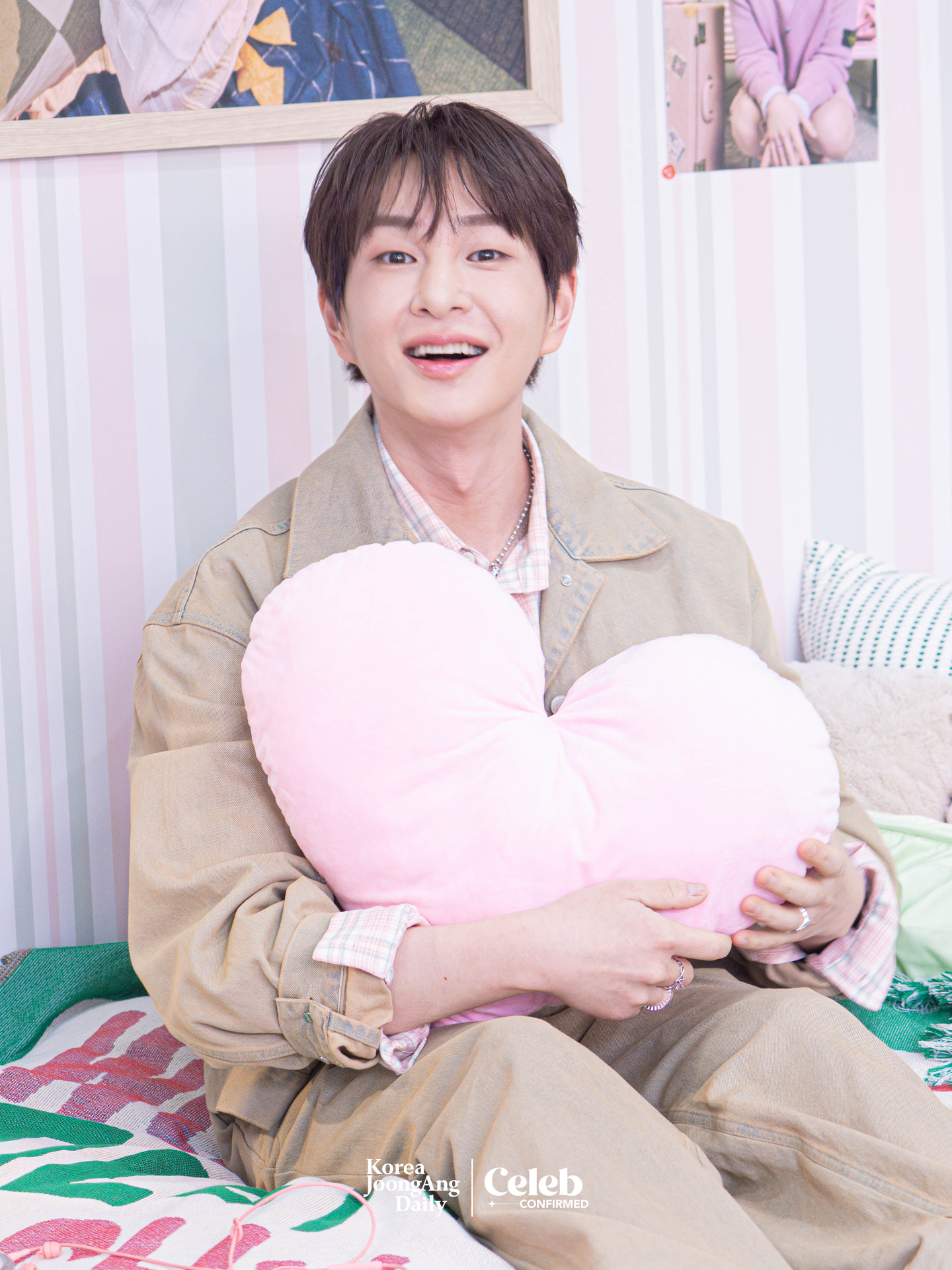 Onew during a press event for the release of his fifth EP “Tough Love,” at Yeonghwa 104 in Seongdong District on March 9 [DANIELA GONZALEZ PEREZ]