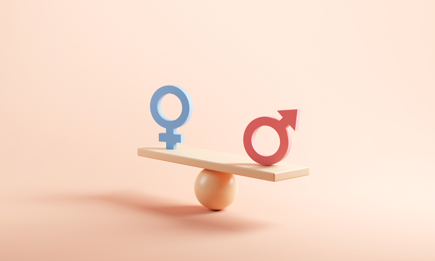 Male and female symbol on the scales [GETTY IMAGES BANK]