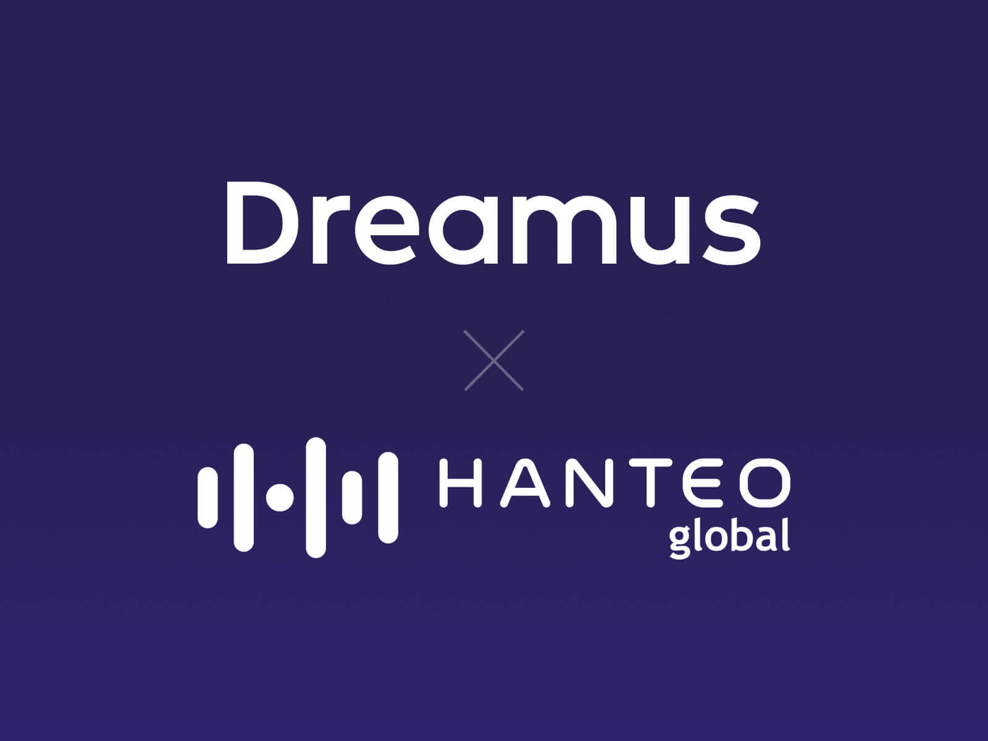 An image representing the partnership between Dreamus Company and Hanteo Global [DREAMUS COMPANY]