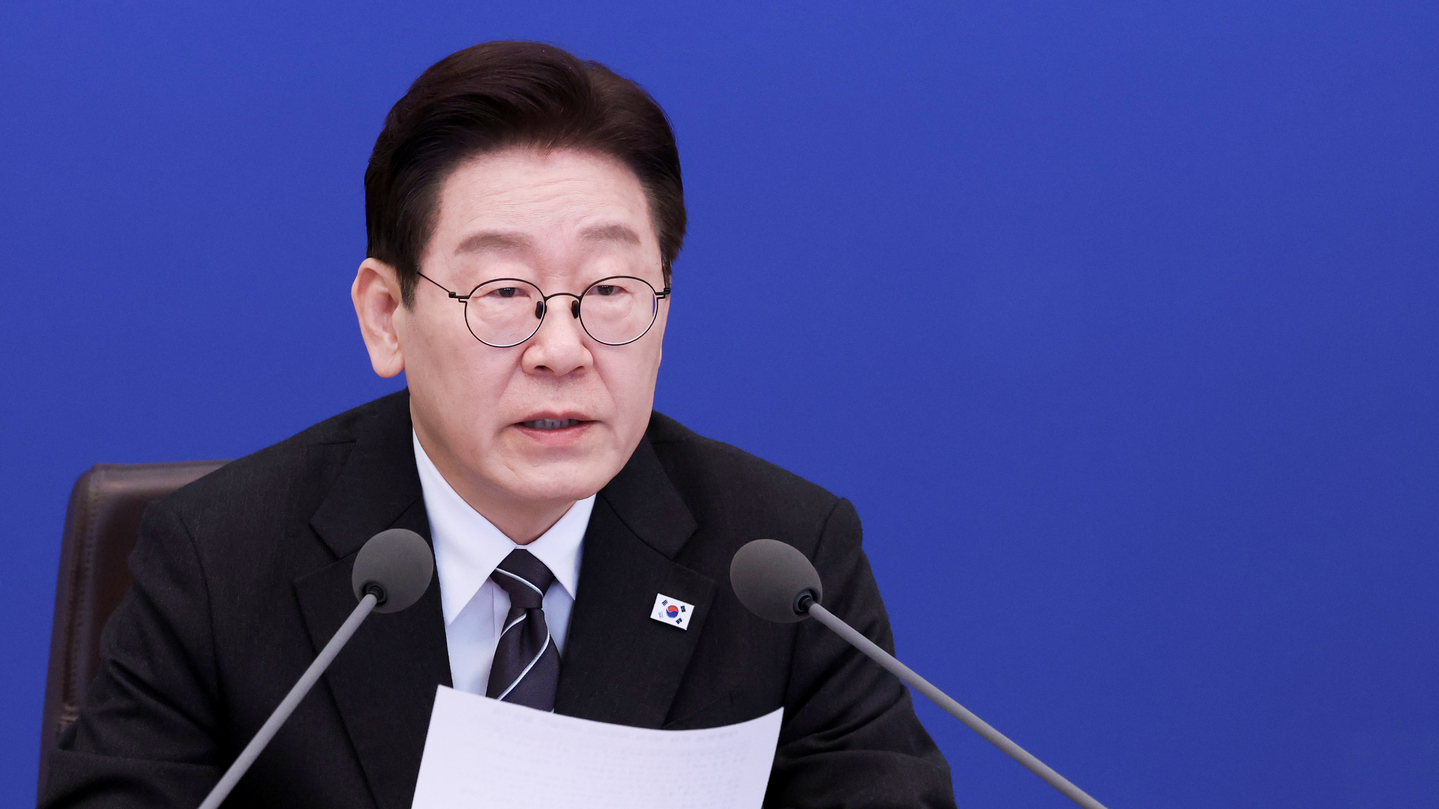 President Lee Jae Myung speaks during a Cabinet meeting at the Blue House in central Seoul on March 10. [YONHAP] 
