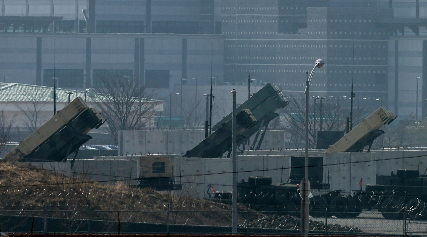 The Patriot missile defense system is deployed at the U.S. Army base Camp Humphreys in Pyeongtaek, Gyeonggi. [YONHAP]