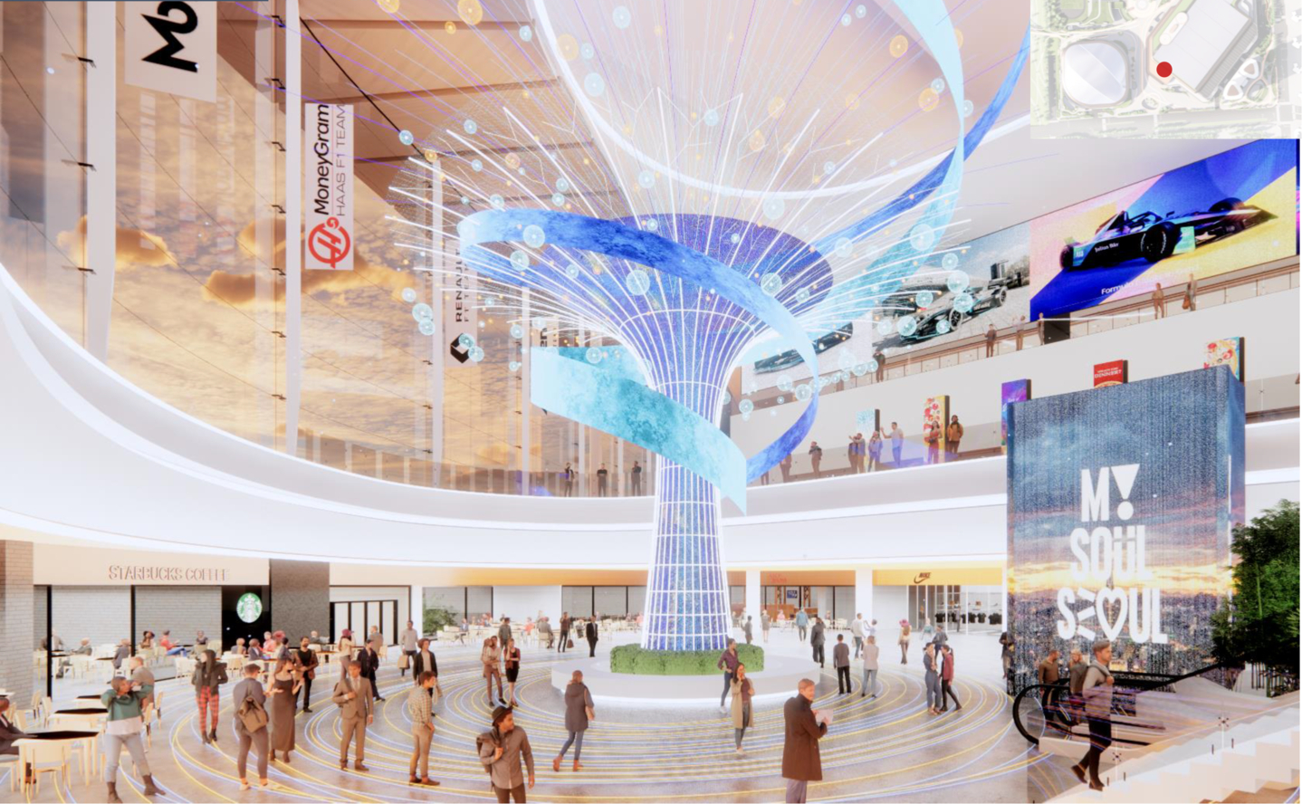A digitally generated image of the interior of the Jamsil sports and convention complex in Songpa District, southern Seoul, set to begin construction this year [SEOUL METROPOLITAN GOVERNMENT] 