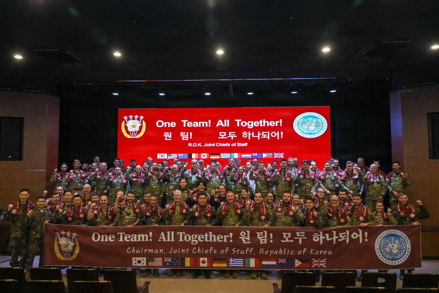 This file photo uploaded on the Pentagon's Defense Visual Information Distribution Service on March 3 shows multinational forces from member states of the United Nations Command who have arrived in Korea to participate in annual springtime joint drills, dubbed Freedom Shield, which began earlier this week. [YONHAP] 