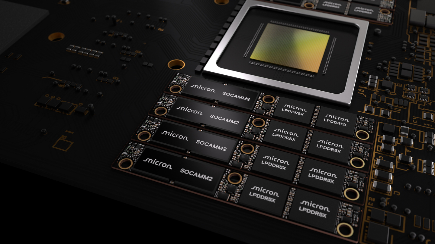 A 256GB Socamm2 module shipped by Micron on March 3 [MICRON]