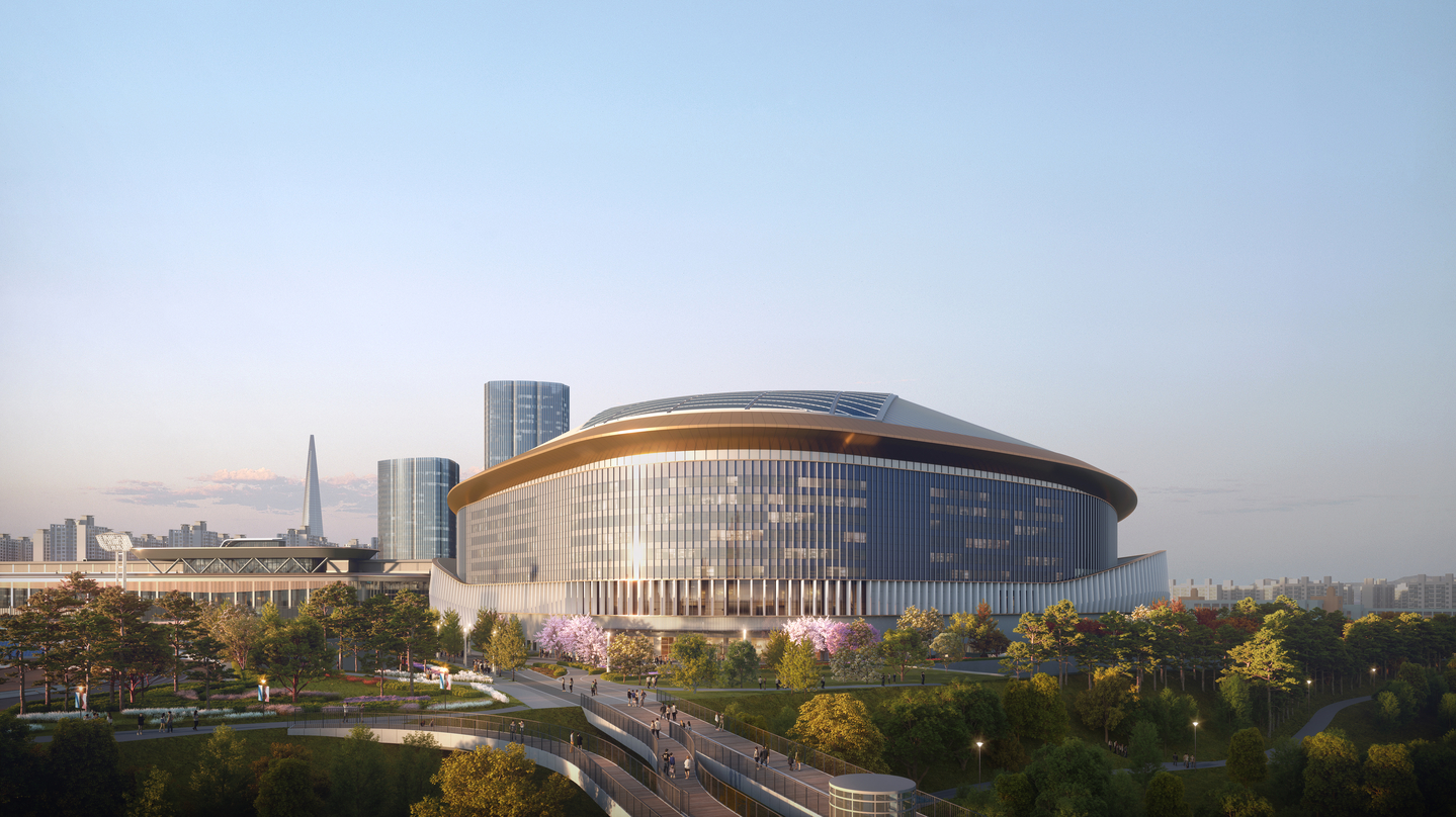 A digitally generated image of Korea’s largest domed baseball stadium as part of the Jamsil sports and convention complex project in Songpa District, southern Seoul [SEOUL METROPOLITAN GOVERNMENT]